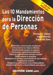 Cover of: Los 10 Mandamientos Para La Direccion de Personas