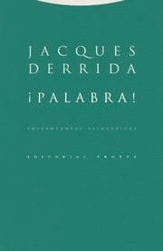 Cover of: Palabra! Instantaneas Filosoficas (Filosofia)