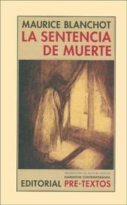 Cover of: La Sentencia de Muerte by Maurice Blanchot