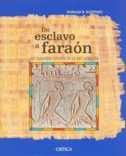 Cover of: De Esclavo a Faraon. La Experiencia Negra Del Antiguo Egipto by Donald B. Redford
