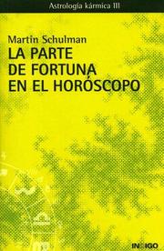 Cover of: La Parte de Fortuna en el Horoscopo by Martin Schulman