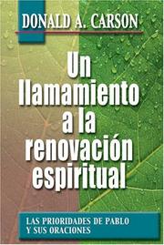 Cover of: Llamamiento a la renovaci&oacute;n Espiritual