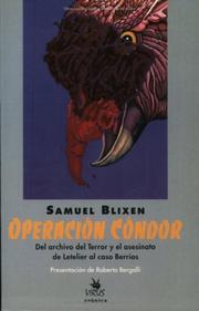 Cover of: Operacion Condor by Samuel Blixen