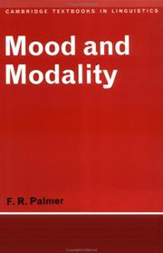 Mood and modality by F. R. Palmer