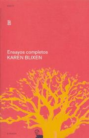 Cover of: Ensayos Completos/complete Essays by Isak Dinesen