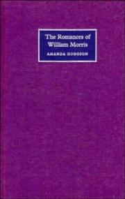 Cover of: The romances of William Morris by Amanda Hodgson