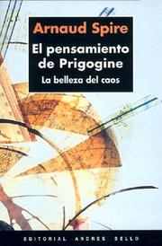 Cover of: El Pensamiento de Prigogine by Arnaud Spire