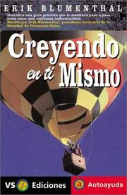 Cover of: Creyendo En Ti Mismo / Believing in Yourself by Erik Blumenthal