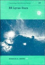 Cover of: RR Lyrae stars by Horace A. Smith, Horace A. Smith