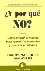 Cover of: Y Por Que No? by Ian Ayres, Barry J. Nalebuff