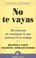 Cover of: No Te Vayas