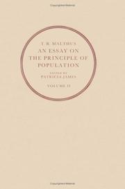 Cover of: An Essay on the Principle of Population (2 Volumes)