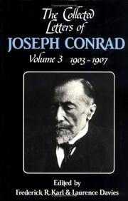 Cover of: The Collected Letters of Joseph Conrad (The Cambridge Edition of the Letters of Joseph Conrad) by Joseph Conrad