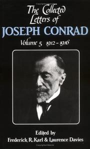 Cover of: The Collected Letters of Joseph Conrad (The Cambridge Edition of the Letters of Joseph Conrad) | Joseph Conrad