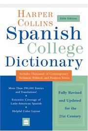 Cover of: HarperCollins Spanish College Dictionary 5th Edition (Harpercollins College Dictionaries)