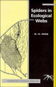 Spiders in ecological webs by David H Wise
