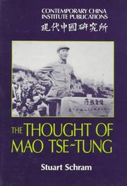Cover of: The thought of Mao Tse-Tung by Stuart R. Schram