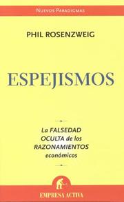 Cover of: ESPEJISMOS by Philip Rosenzweig