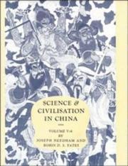 Cover of: Science and Civilisation in China: Volume 5, Chemistry and Chemical Technology; Part 6, Military Technology: Missiles and Sieges