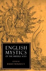 Cover of: English mystics of the Middle Ages