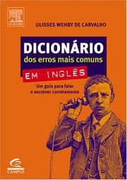 Cover of: Dicionário de erros mais comuns em inglês