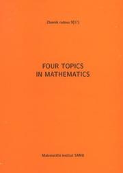 Four Topics in Mathematics by Bogoljub Stankovic