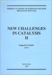 Cover of: New Challenges in Catalysis II: Accepted at the Meeting of Department of Chemical & Biological Sciences on October 29th, 1999