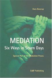 Cover of: Mediation | Hans Boserup