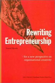 Cover of: Rewriting Entrepreneurship: For A New Perspective on Organisational Creativity