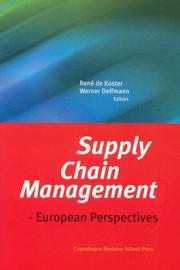 Cover of: Supply Chain Management: European Perspectives