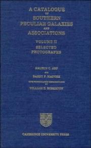 Cover of: A catalogue of southern peculiar galaxies and associations