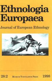 Cover of: Ethnologia Europaea ("Ethnologia Europaea: Journal of European Ethnology") by Bjarne Stoklund, Bjarne Stoklund