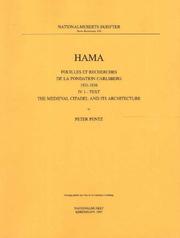 Cover of: Hama Foulilles Recherches 1931-1938: The Medieval Citadel and Its Architecture : With 8 Plans (Monographs of the National Museum)