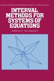 Cover of: Interval methods for systems of equations