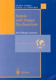 Cover of: Sepsis and Organ Dysfunction: The Challenge Continues