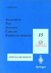 Cover of: Apice 15: Anaesthesia, Pain, Intensive Care and Emergency Medicine