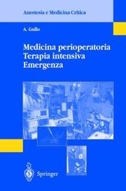 Cover of: Medicina perioperatoria Terapia intensiva Emergenza (Anestesia e Medicina Critica)