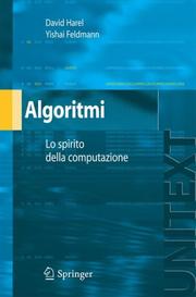 Cover of: Algoritmi (UNITEXT / Collana di Informatica) by David Harel, Yishai Feldman