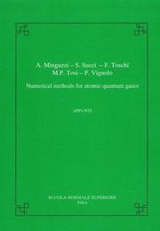 Cover of: Numerical methods for atomic quantum gases