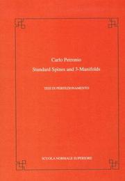 Cover of: Standard spines and 3-manifolds