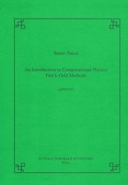 Cover of: An introduction to computational physics: Part I: grid methods