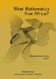 Cover of: What Mathematics from Africa? by Giandomenico Sica