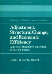 Adjustment, structural change, and economic efficiency by Jozef M. van Brabant