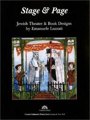 Cover of: Stage & Page: Jewish Theater & Book Designs