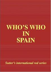Cover of: Who's Who in Spain 2006 Edition (Who's Who red series)