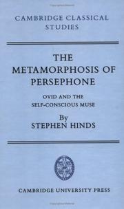 The metamorphosis of Persephone by Stephen Hinds