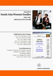 The Journal of South Asia Women Studies -- 1995-1997 by Enrica Garzilli