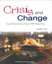 Cover of: Crisis and Change: South Korea in a Post-1997 New Era