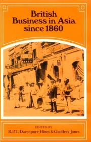 Cover of: British business in Asia since 1860