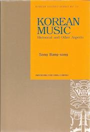 Cover of: Korean Music Historical and Other Aspects by Song, Bang-song.